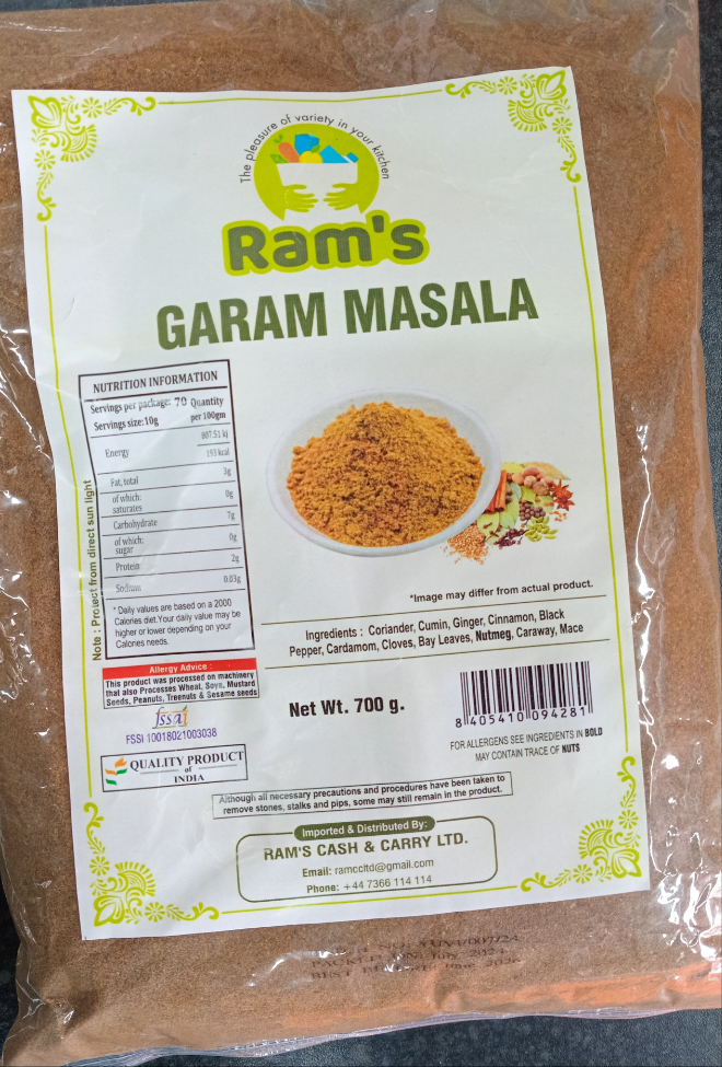 RAMS GARAM MASALA (700 G)