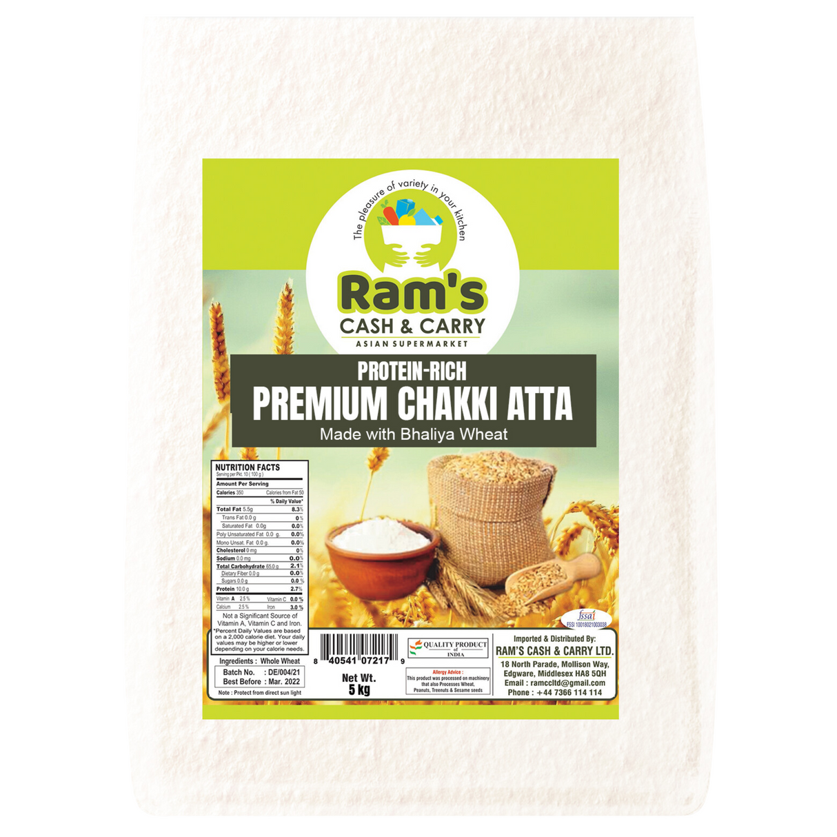 Rams Premium Chakki Atta - Bhaliya