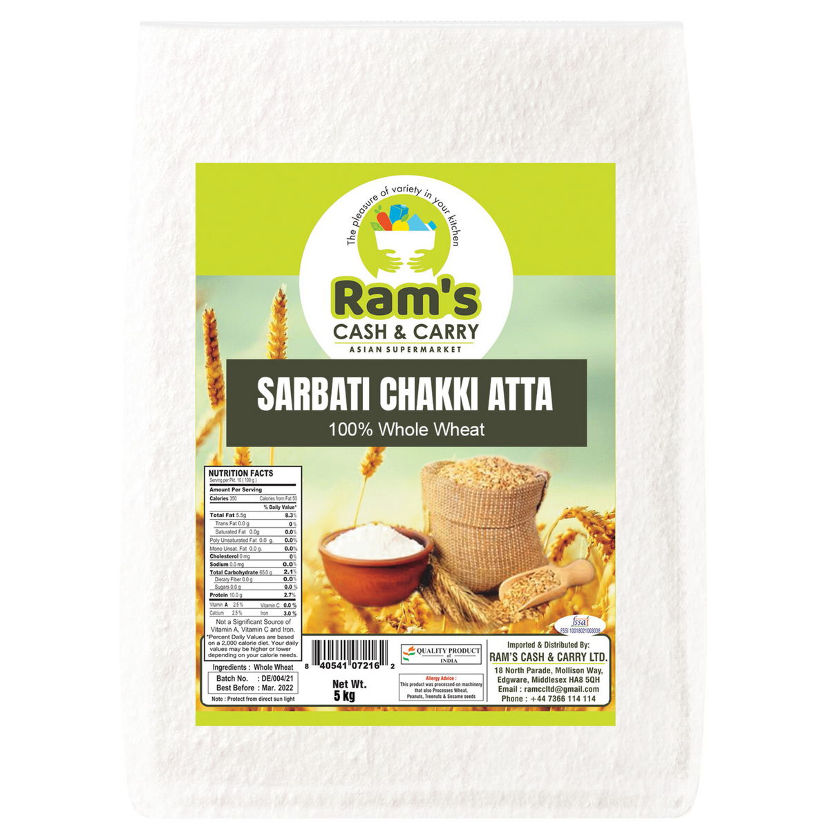 Rams Sarbati Chakki Atta