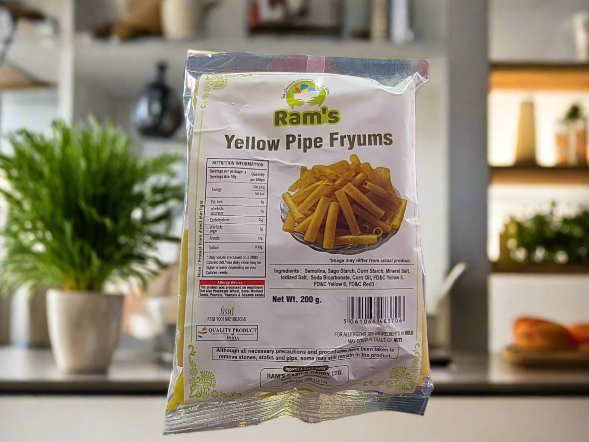 Yellow Pipe Fryums (200gm)