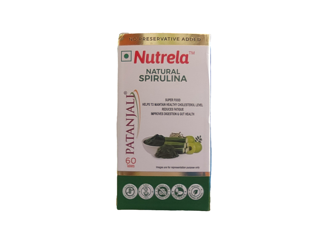 Nutrela Natural Spirulina (60 Tablets)