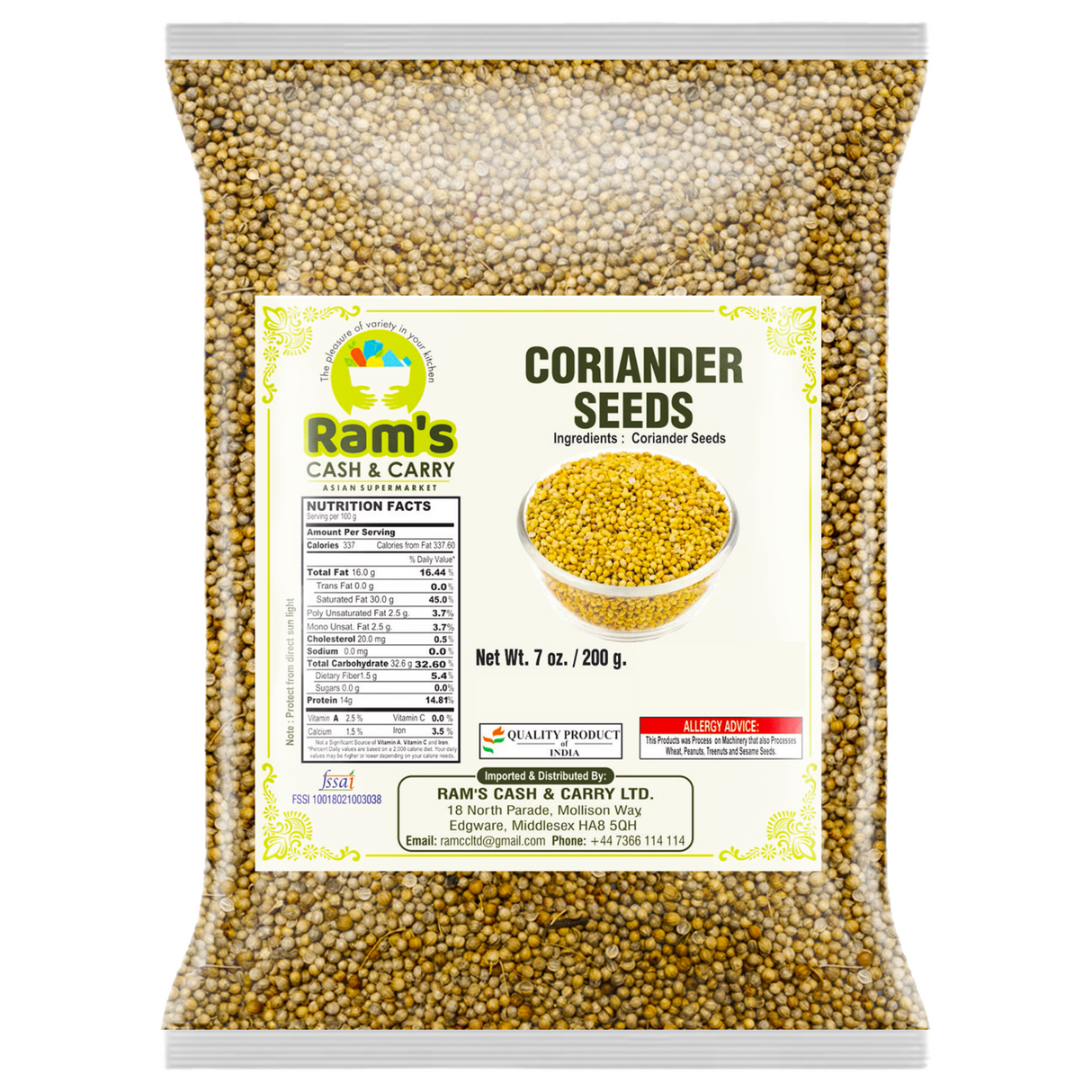 Rams Coriander Seeds