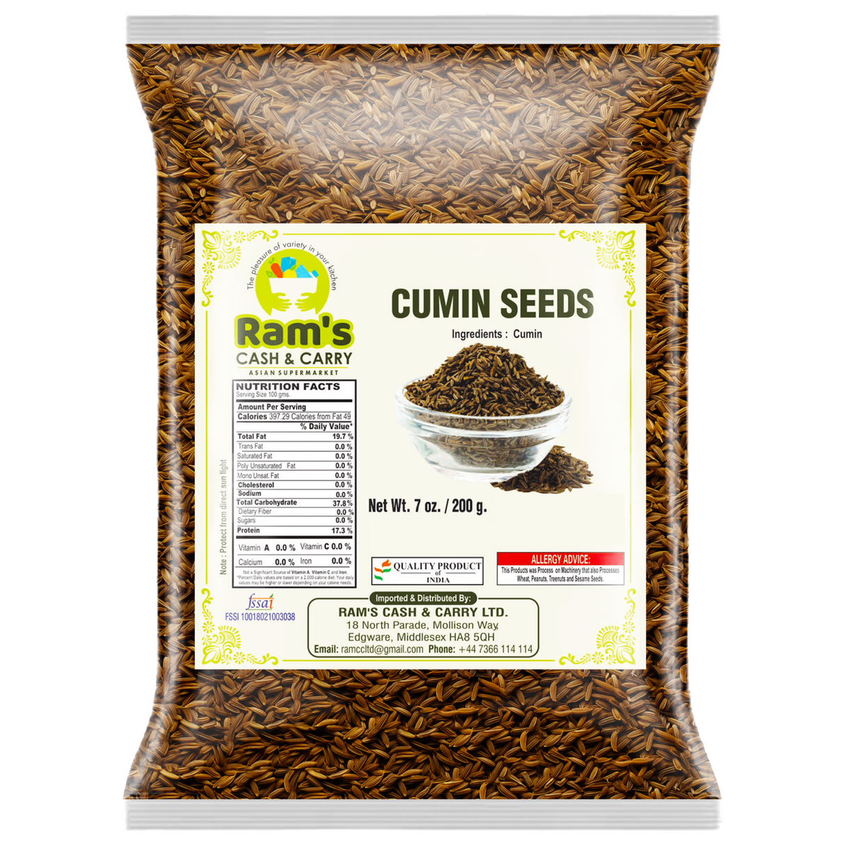 Rams Cumin Seeds