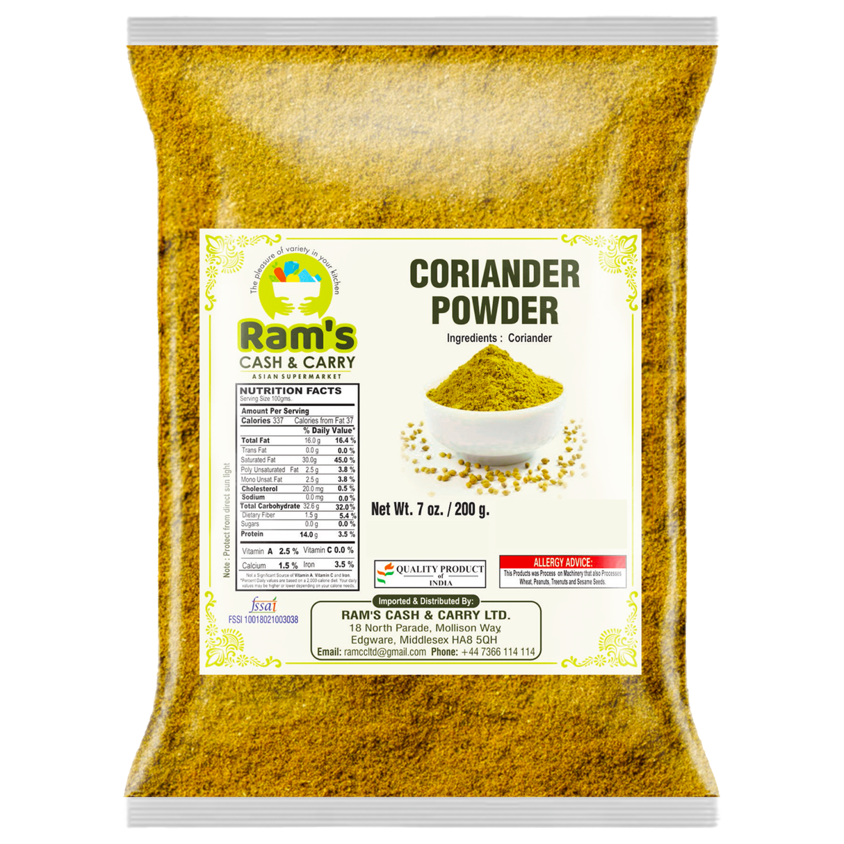 Rams coriander powder