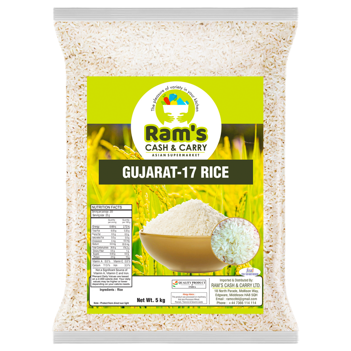 Rams Gujarat-17 Rice