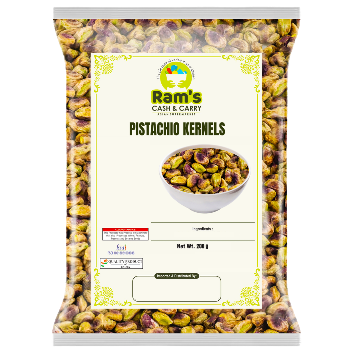 Rams Pistachio Kernals