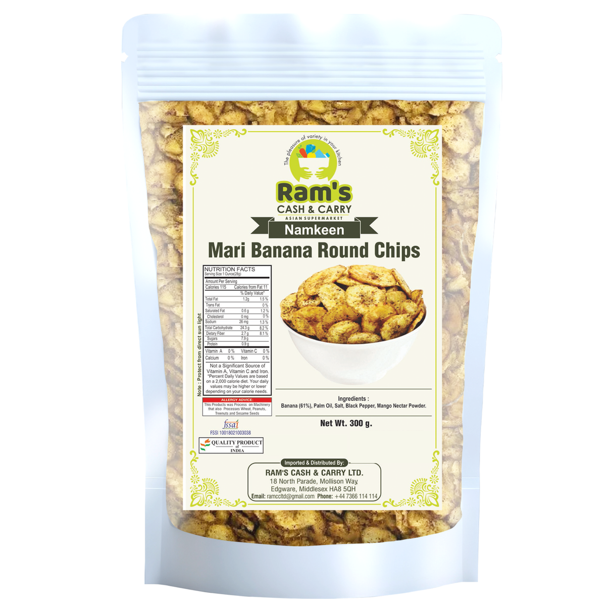 Rams Round Mari Banana Chips