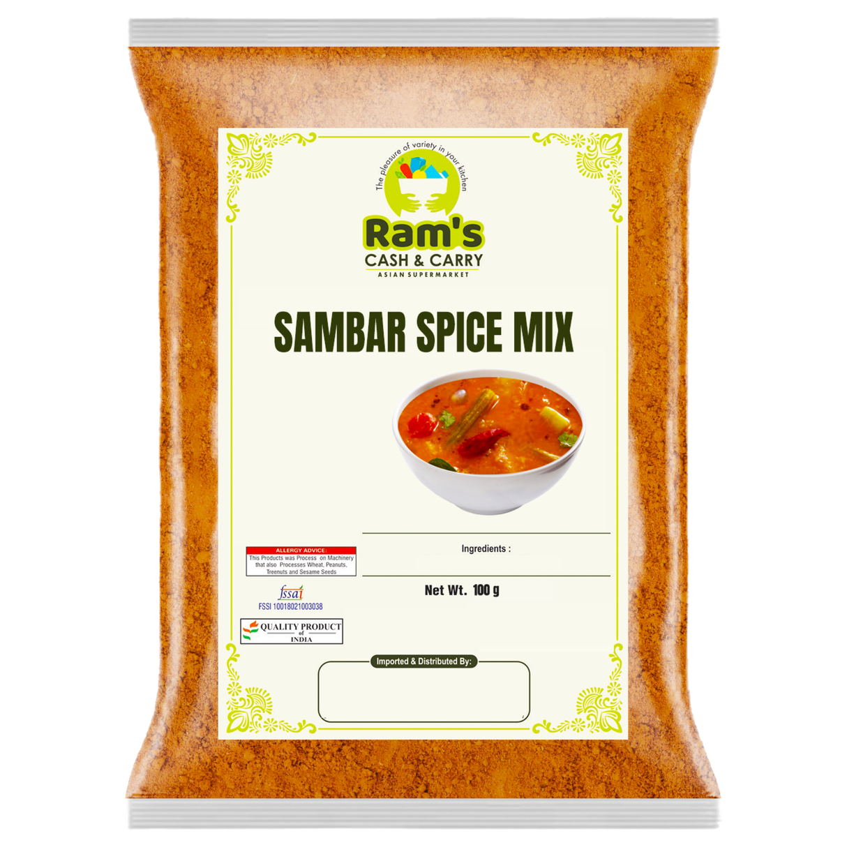 Rams Sambhar Masala Mix