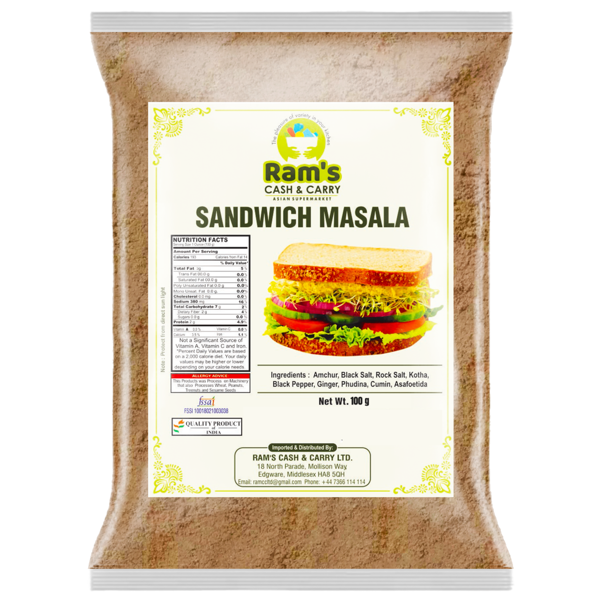 Rams Sandwich Masala
