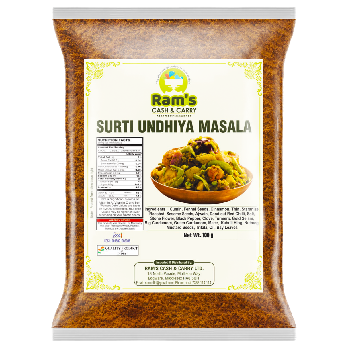 Rams Surti Undhiyu Mix Masala