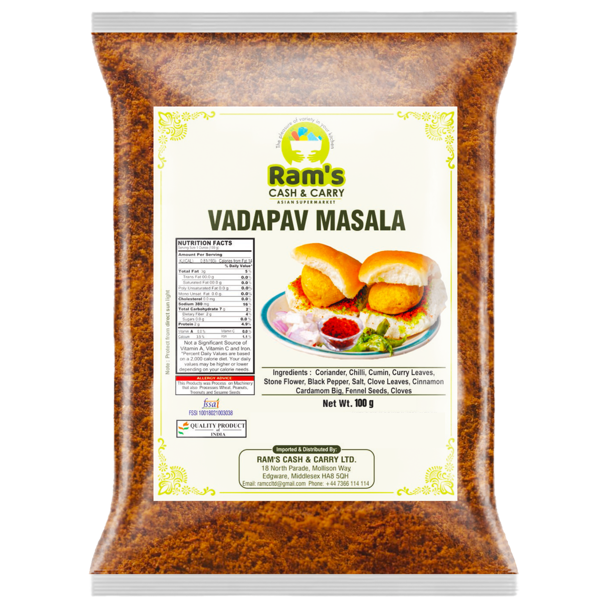 Rams Vada Pau Masala Mix