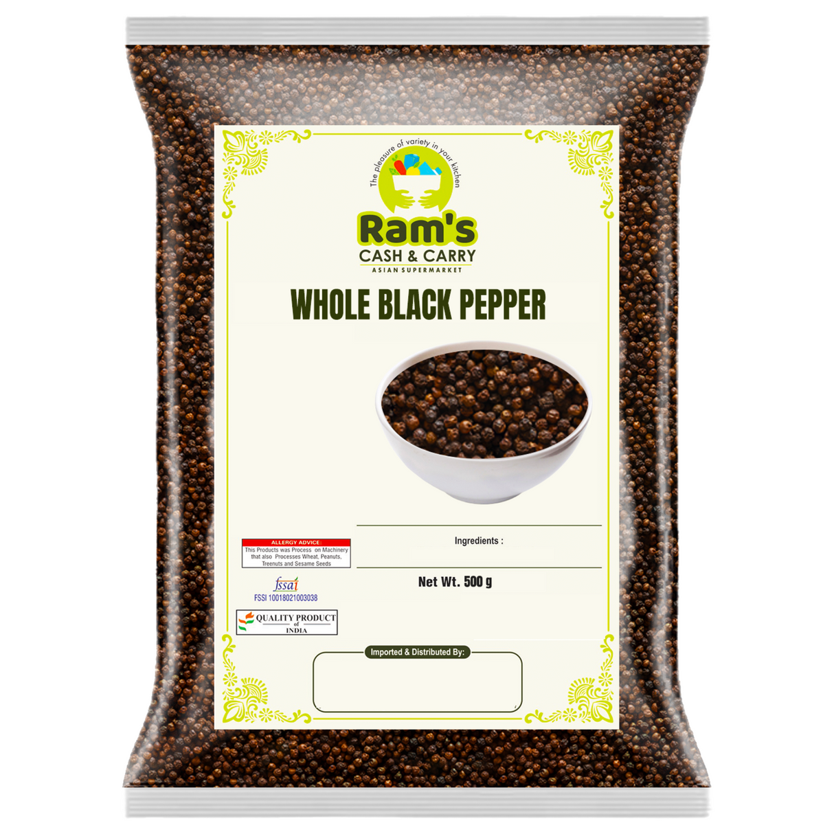 Rams Whole Black Pepper