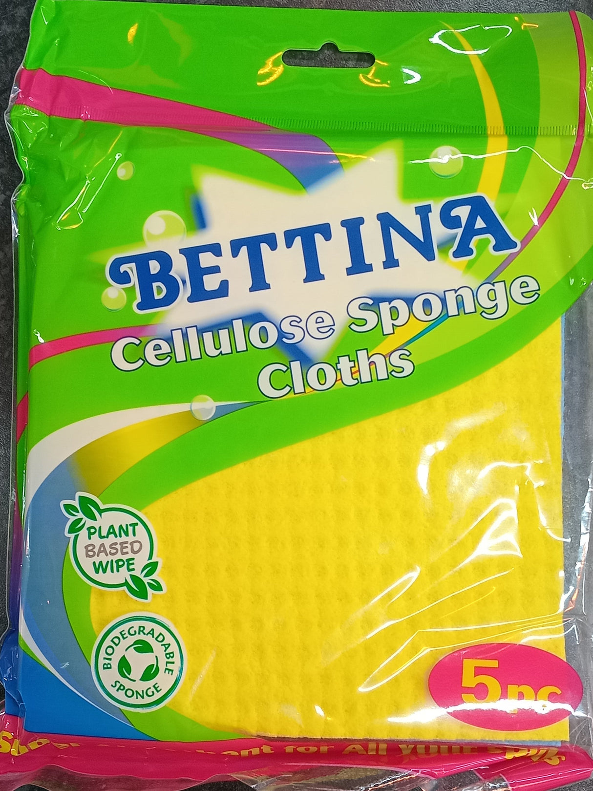 BETTINA CELLUOSE SPONGE CLOTH 5 pcs