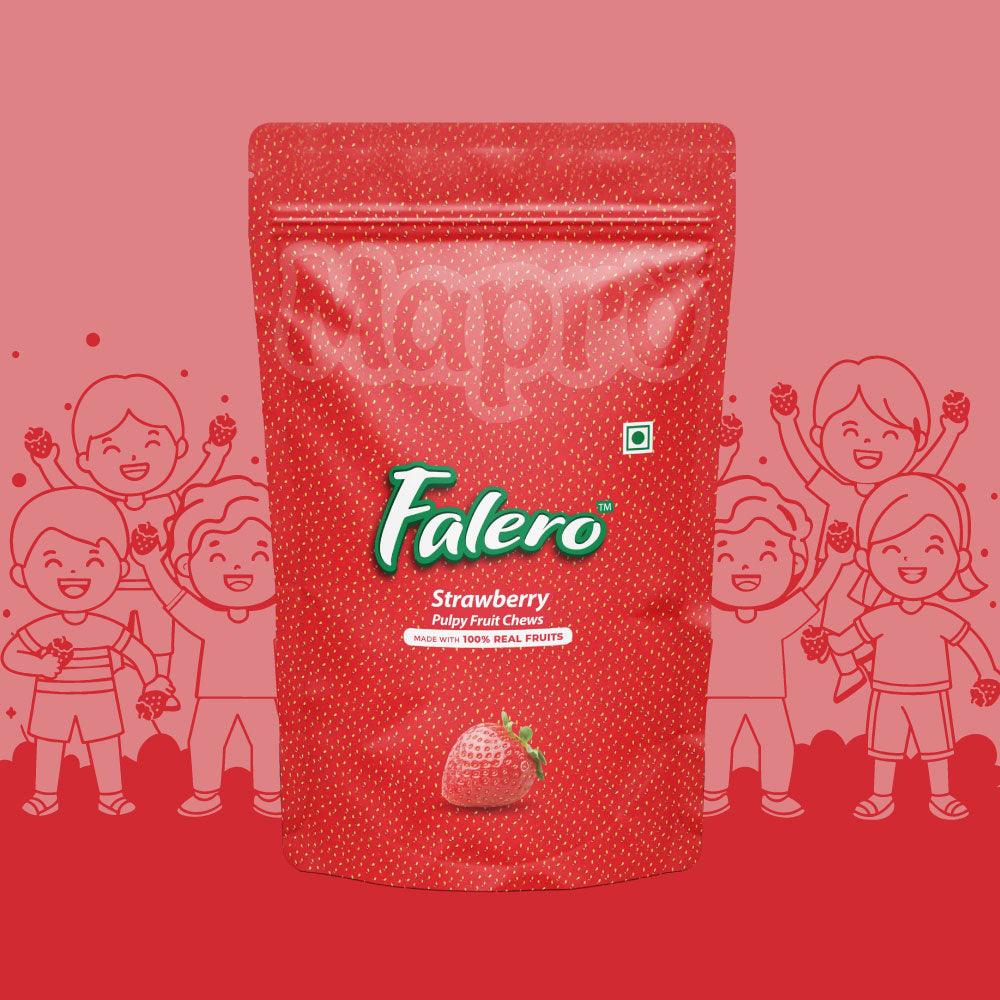 FALERO STRAWBERRY PULPY FRUIT CHEWS