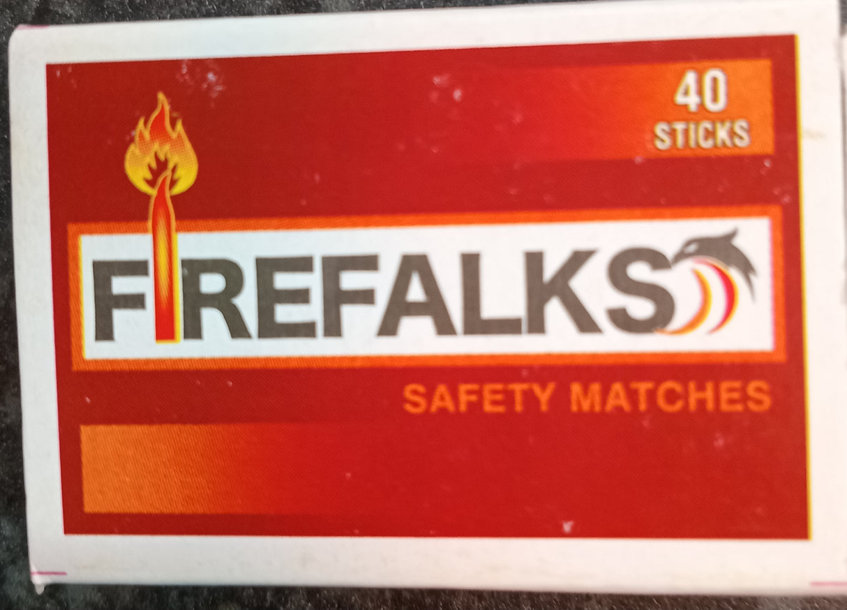 FIRE FALKS SAFETY MATCHS BOX