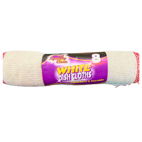 Squeaky Clean White Dish Cloth