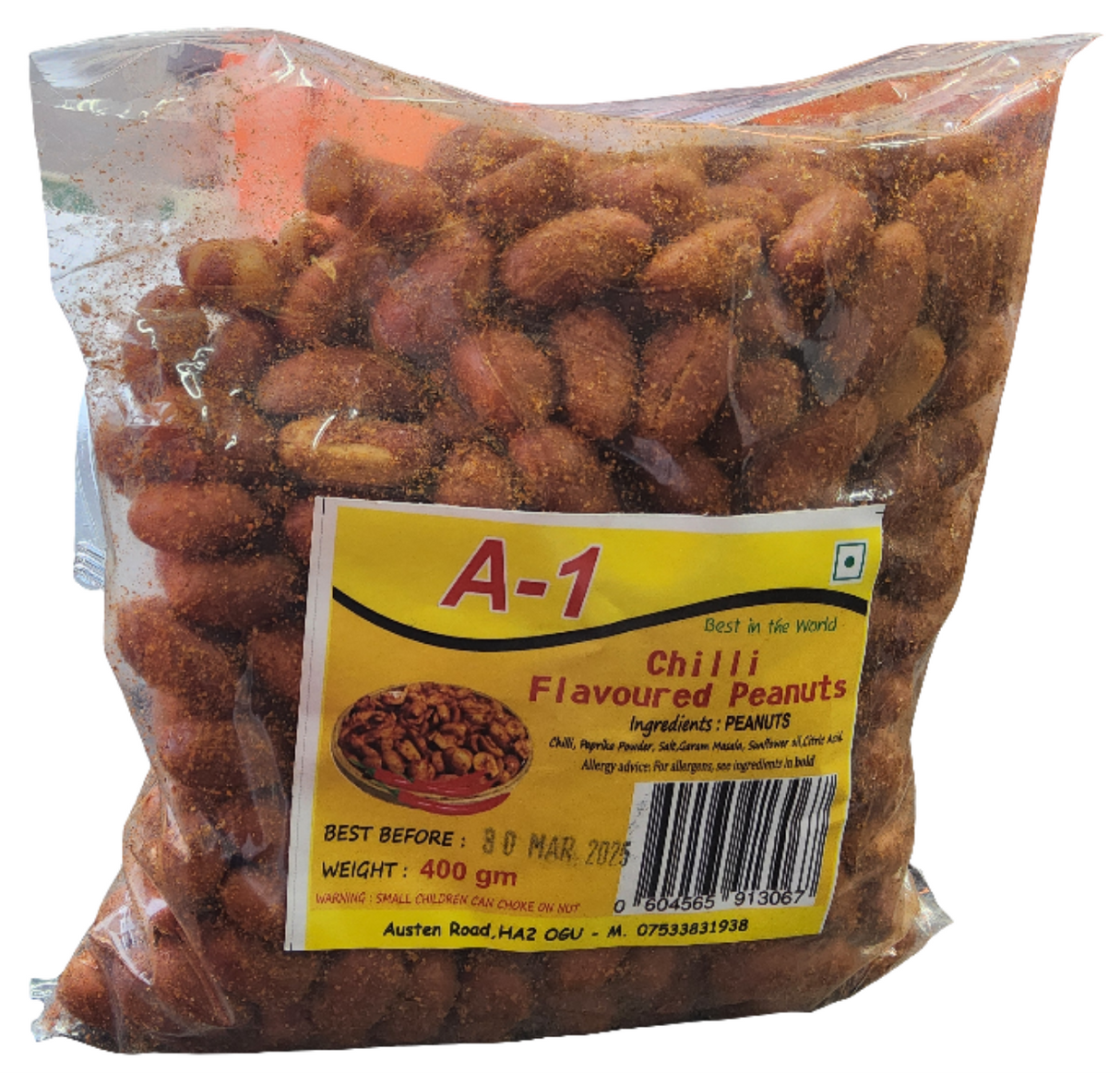 A1 chilli Flavoured Peanuts (400g)