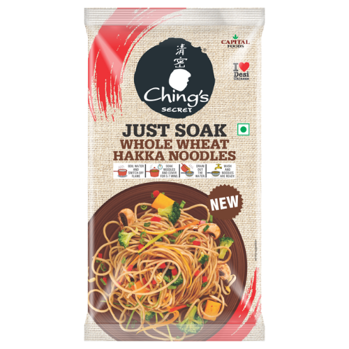Chings Just Soak Whole Wheat Veg Hakka Noodles