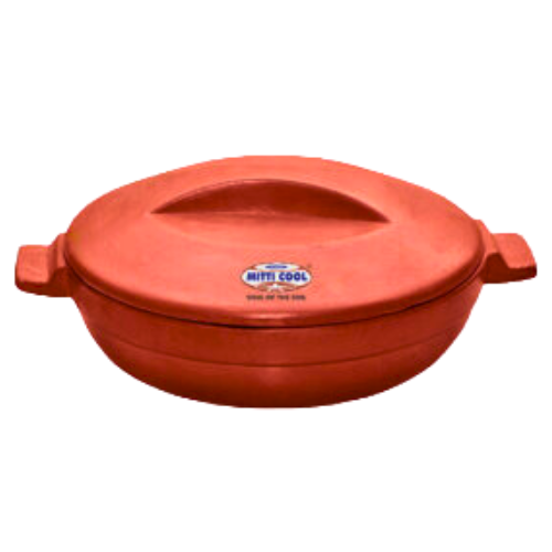 Mitti Cool Clay Kadhai With Lid(no return  no refund)