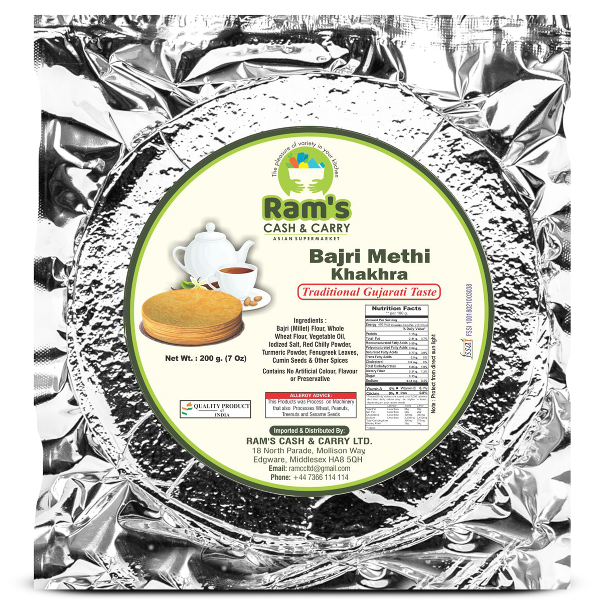 Rams Bajri methi Khakhra