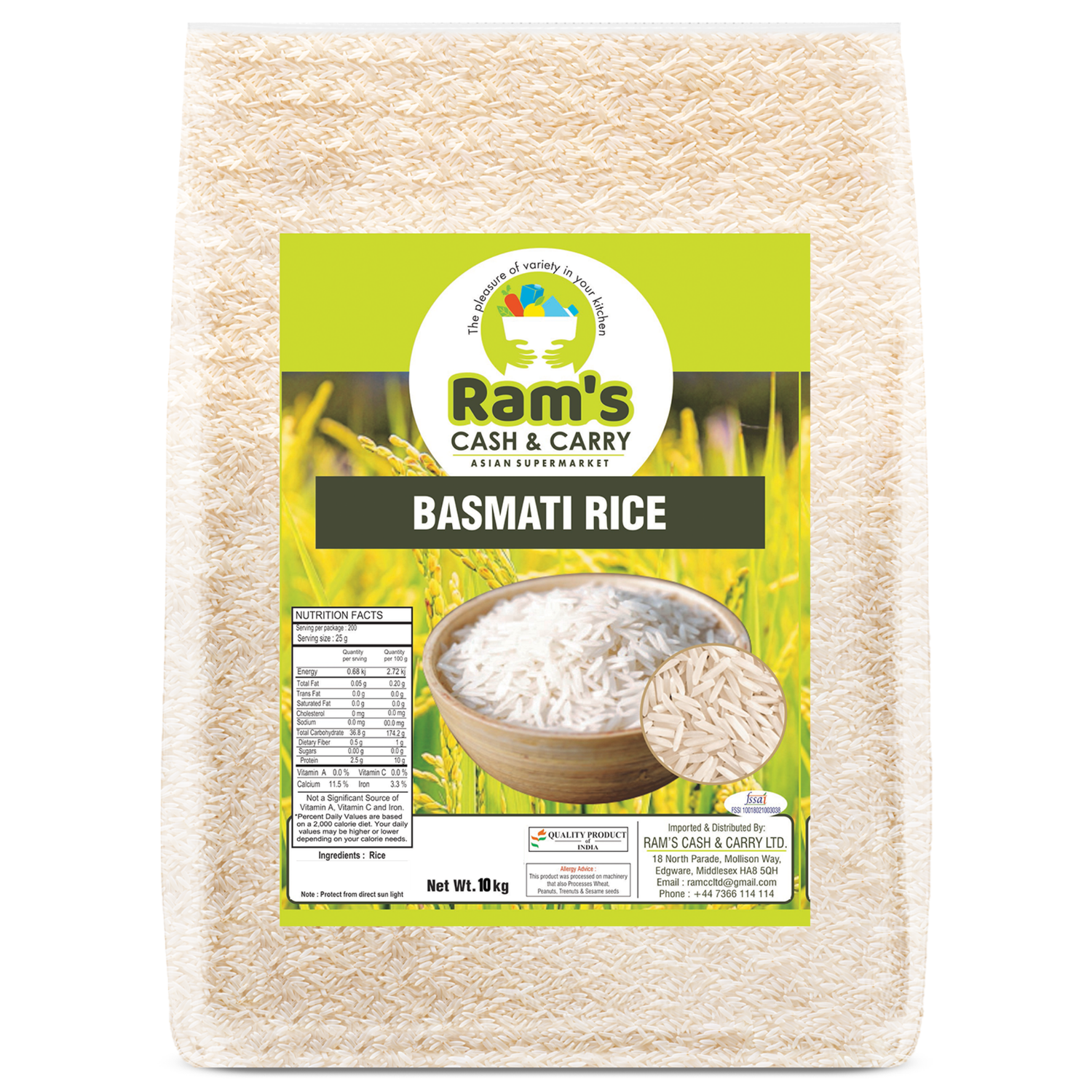 Ram Chip Rice Rams Basmati Rice – Ram's Cash & Carry