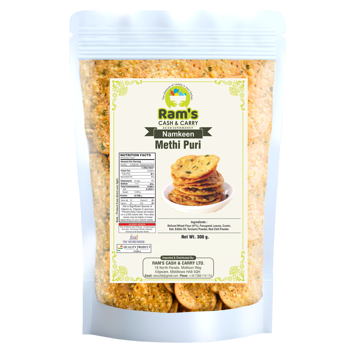 Rams Methi Puri