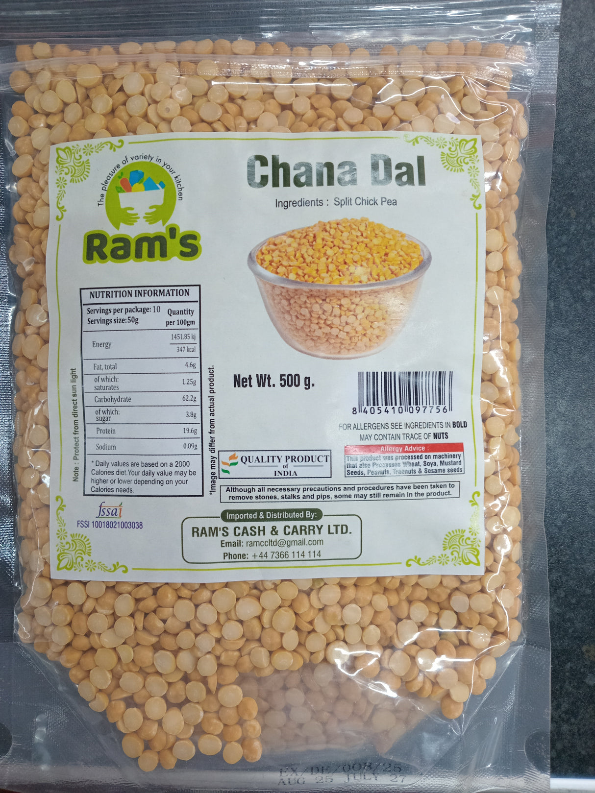 RAM'S CHANA DAL (500G)
