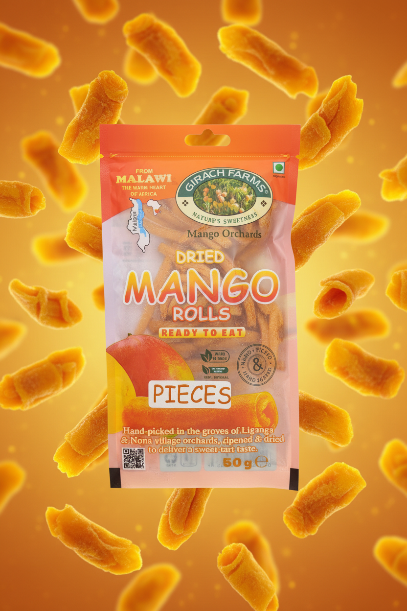 GIRACH FARMS DRIED MANGO ROLLS